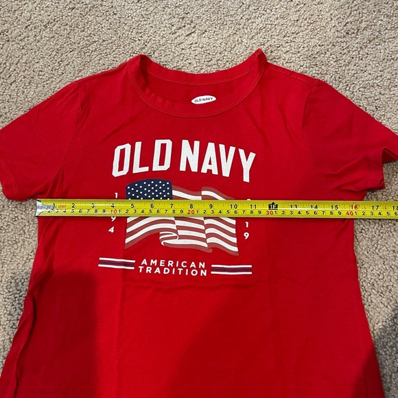 Women's OLD NAVY Everywear 4th of July Robbie Red T-shirt - Picture 6 of 10
